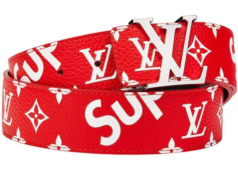 red supreme louis vuitton belt cheap|supreme collaborations louis vuitton.